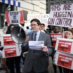 Protesters call for gun control in Washington, D.C., on Dec. 21.
