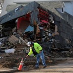 Congress voted to $9.7 billion to cover insurance claims for homes like this one that were damaged or destroyed by Sandy.