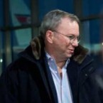 Google's Eric Schmidt arrives at Pyongyang International Airport in North Korea on Jan. 7.