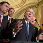 Senate Minority Leaders Mitch McConnell and his GOPosse: Playing the bully isn't winning Republicans any voter friends.