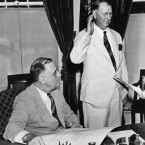 In 1940, Franklin Roosevelt tapped Republican Frank Knox as his secretary of the navy.