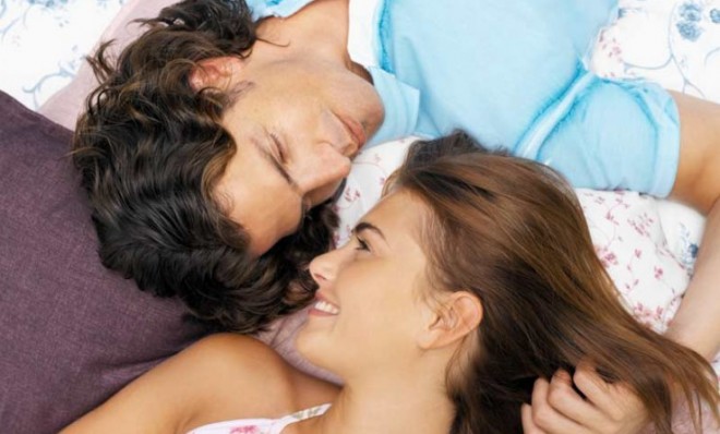 This adoring couple is caught in a moment of a) koi no yokan or b) mamihlapinatapai.