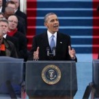 President Obama made history on Jan. 21, becoming the first president to say the word "gay" in an inaugural address.