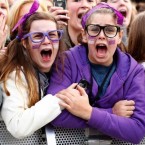 Justin Bieber fans scream wildly during a 2012 performance in Sydney, Australia.