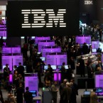 IBM's stock rose by 3.8 percent early on Jan. 23.