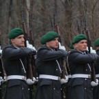 Members of the&nbsp;Bundeswehr (Honor Guard of the German military), of which the Wachbataillon guard is a part.